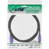 Cabo PS/2 InLine, M/F, preto/roxo, contactos dourados, 2 m
