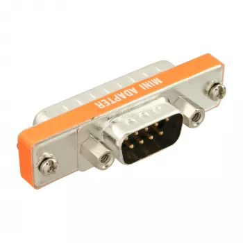 Adaptador AT InLine 9 pinos Sub-D macho / 25 pinos Sub-D macho curto