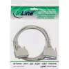 Cabo serial InLine moldado DB25 macho / fêmea direto cinzento 5m