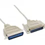 Cabo de impressora InLine bidirecional 25 pinos D-Sub para 36 pinos Centronics 5m