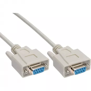 Cabo serial InLine DB9 fêmea/fêmea direto 5 m