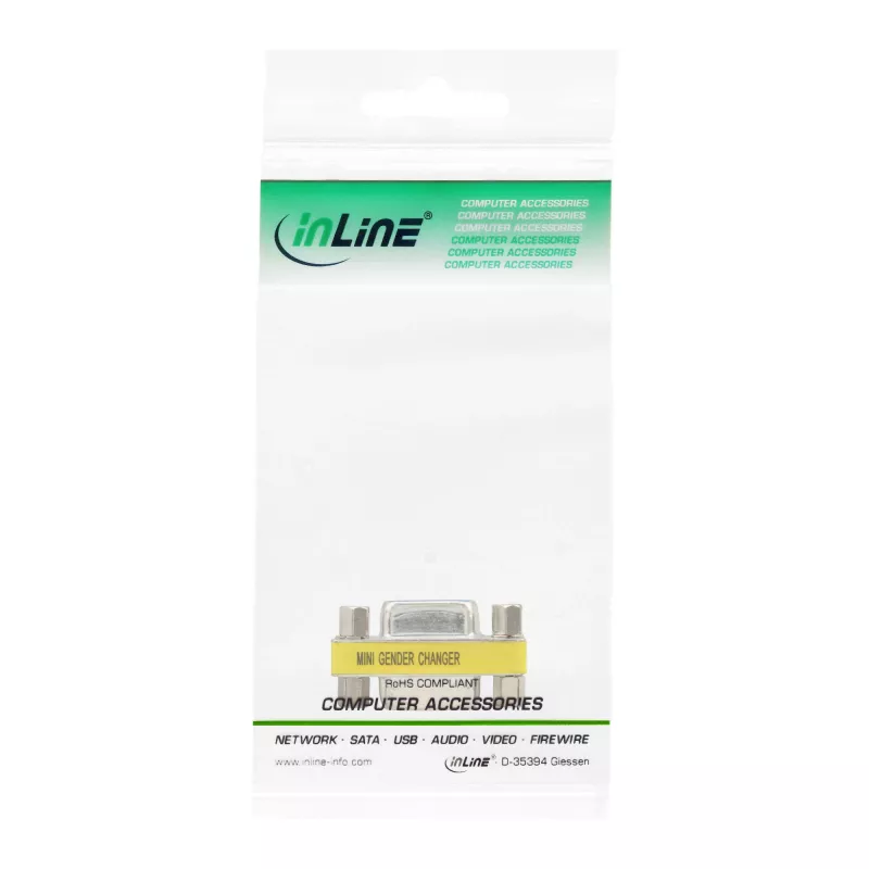 Adaptador InLine DB15 HD VGA S-VGA fêmea/fêmea 37724