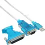 Cabo adaptador USB para série InLine USB Type-A macho / DB9 macho 1,8 m