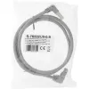 Cabo de rede InLine® S-76602U-1.1 ficha angular Cat.6 1,1 m cinzento