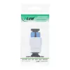 Adaptador de fibra ótica keystone snap-in InLine SC–SC simplex SM com casquilho cerâmico, plano, branco