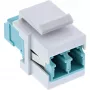 Adaptador keystone snap-in de fibra ótica InLine 89988B