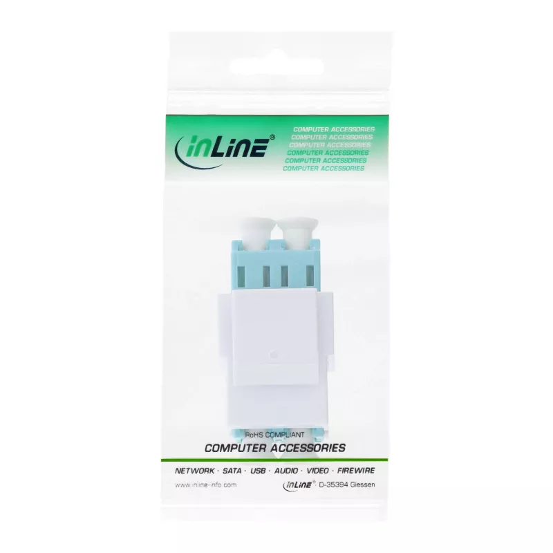 Adaptador keystone snap-in de fibra ótica InLine 89988B