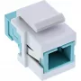 Adaptador keystone snap-in de fibra ótica InLine 89988F