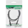 Cabo de extensão DC InLine, ficha/fêmea DC 5,5x2,1 mm, AWG 18, preto 0,5 m