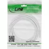 Cabo de extensão DC InLine, ficha/fêmea DC 3,5x1,35 mm, AWG 18, branco 5 m