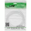 Cabo de extensão DC InLine, ficha/conector fêmea DC 5,5x2,1mm, AWG 18, branco 5m