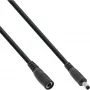 Cabo de extensão DC InLine, ficha/conector fêmea DC 4,0x1,7mm, AWG 18, preto 5m