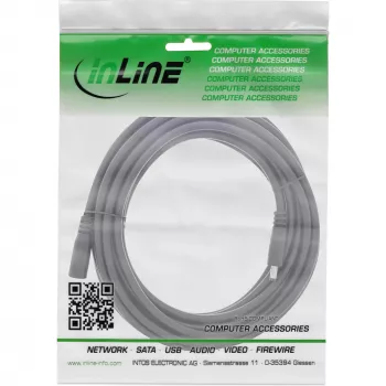 Cabo de extensão DC InLine, ficha/conector fêmea DC 4,0x1,7mm, AWG 18, preto 5m