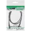 Cabo de extensão DC InLine, ficha/conector fêmea DC 4,0x1,7mm, AWG 18, preto 0,5m