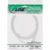 Cabo de extensão DC InLine, ficha/conector fêmea DC 5,5x2,1mm, AWG 18, branco 1m