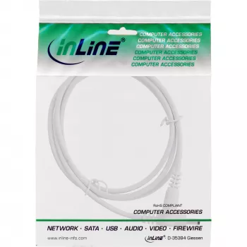 Cabo de extensão DC InLine, ficha/conector fêmea DC 4,0x1,7mm, AWG 18, branco 2m