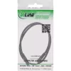 Cabo de extensão DC InLine, ficha/conector fêmea DC 3,5x1,35mm, AWG 18, preto 1m