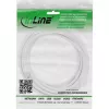 Cabo de extensão DC InLine, ficha/conector fêmea DC 5,5x2,5mm, AWG 18, branco 3m