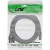 Cabo de extensão DC InLine, ficha/conector fêmea DC 5,5x2,5mm, AWG 18, preto 5m