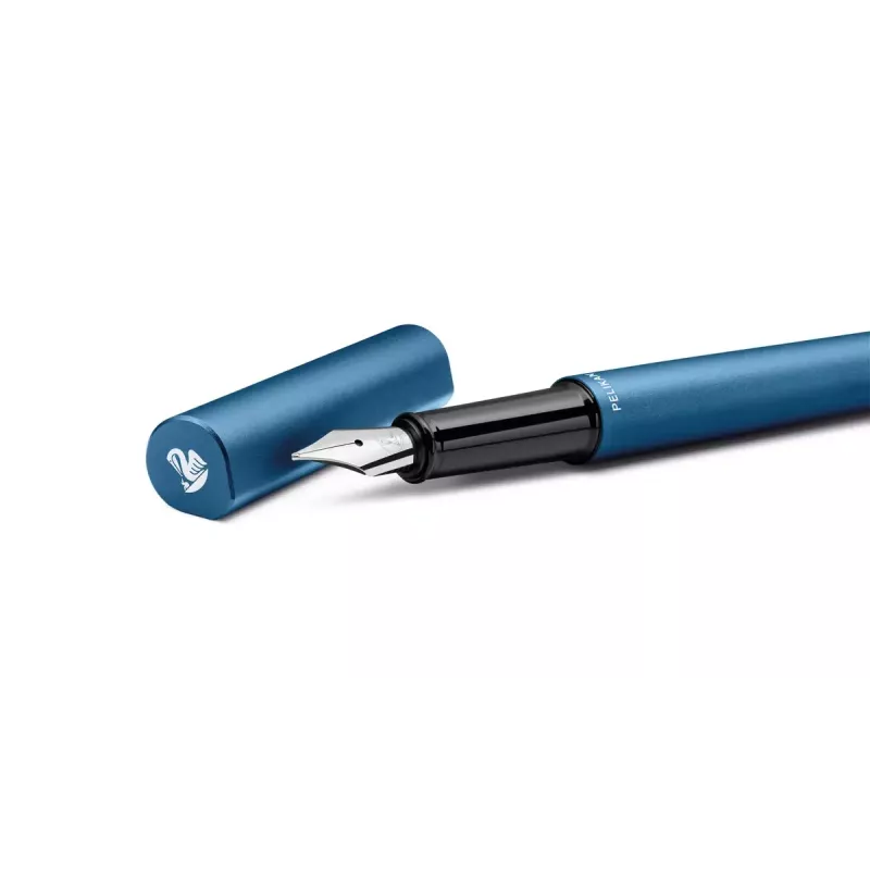 Caneta de tinta permanente Pelikan 823609 sistema de cartuchos azul petróleo