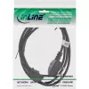 Cabo de alimentação InLine ficha Reino Unido / conector fêmea IEC C13 de 3 polos, 1m