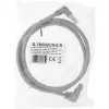 Cabo de rede InLine com ambas as extremidades em ângulo, S/FTP (PiMf), Cat.6, 250 MHz, PVC, cobre, cinzento, 1,1 m