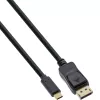 Cabo de vídeo USB InLine, ficha USB-C para ficha DisplayPort, 7,5 m