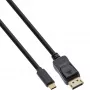 Cabo de vídeo USB InLine, ficha USB-C para ficha DisplayPort, 7,5 m