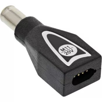 Ficha com interruptor InLine M11 (20V) para fonte de alimentação universal 90W / 120W preto