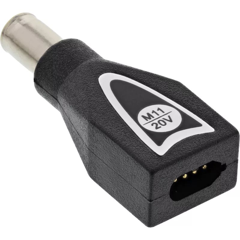 Ficha com interruptor InLine M11 (20V) para fonte de alimentação universal 90W / 120W preto