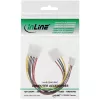 Cabo de alimentação interno em Y InLine 1x Molex 5,25 polegadas / 1x Molex 5,25 polegadas + 1x Floppy 3,5 polegadas