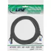 Cabo de rede InLine, Cat.6A, S/FTP, PE para exterior, preto, 1m