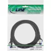 Cabo de rede InLine, Cat.6A, S/FTP, TPE flexível, preto, 0,5m