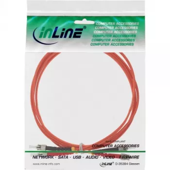 Cabo de fibra ótica duplex InLine ST/ST 50/125µm OM2 3m