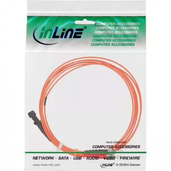 Cabo de fibra ótica duplex InLine MTRJ/ST 50/125µm OM2 2m