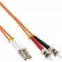 Cabo de fibra ótica duplex InLine LC/ST 50/125µm OM2 2m