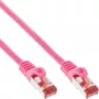 Cabo de rede InLine S/FTP PiMF Cat.6 250MHz PVC cobre rosa 2m