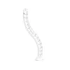 Calha para cabos, InLine 59997C canal de mesa vertical flexível, 2 compartimentos, 0,80 m, branco