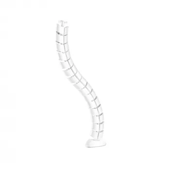 Calha para cabos, InLine 59997C canal de mesa vertical flexível, 2 compartimentos, 0,80 m, branco
