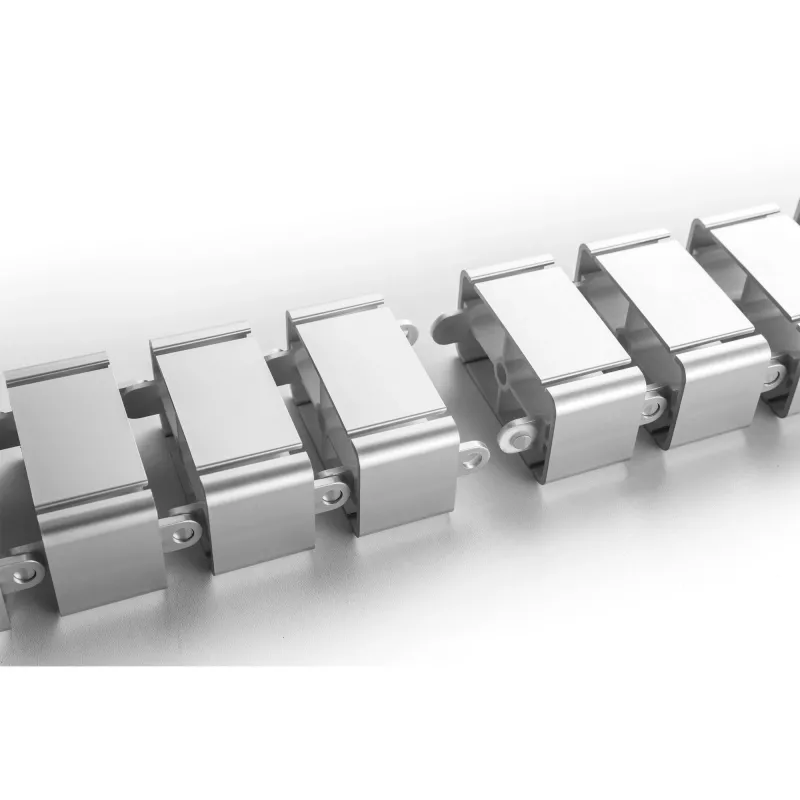 Calha para cabos InLine para mesas de altura ajustável, 4 compartimentos, cinzento, 68×36×42 mm