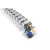 Calha para cabos InLine para mesas de altura ajustável, 4 compartimentos, cinzento, 68×36×42 mm