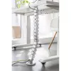 Calha para cabos InLine para mesas de altura ajustável, 4 compartimentos, cinzento, 68×36×42 mm