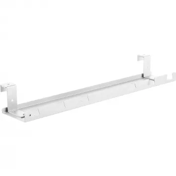 Canal de cabos/bandeja para montagem sob a secretária InLine 131×590×74 mm, branco