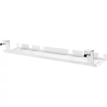Canal de cabos/bandeja para montagem sob a secretária InLine 131×590×74 mm, branco