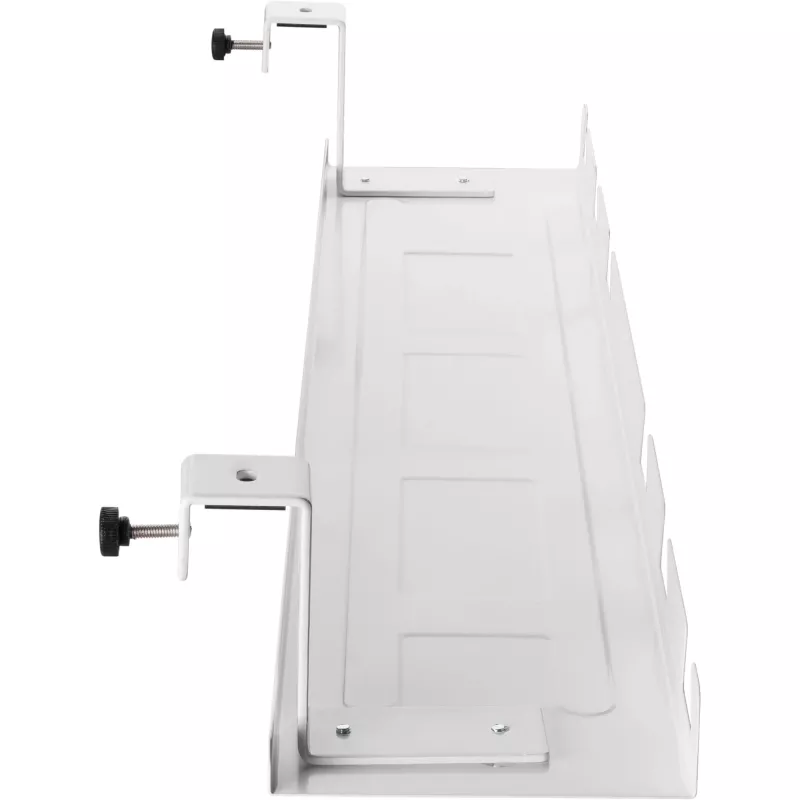 Canal de cabos/bandeja para montagem sob a secretária InLine 131×590×74 mm, branco