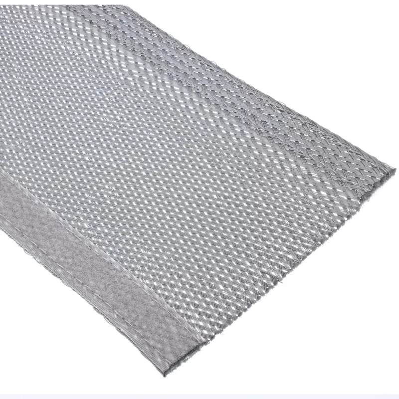 InLine Manga de tecido para cabos com fecho de velcro, 1 m x 40 mm, cinzento
