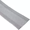 Canal de cabos InLine, manga têxtil com fecho de velcro, 1 m x 25 mm cinzento