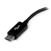 Adaptador host Micro USB para USB OTG StarTech.com 5in M/F, 0,127 m, Micro-USB B, USB A, USB 2.0, 0,48 Gbit/s, preto