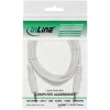 Cabo de áudio InLine 3,5 mm jack ficha/ficha branco/dourado 3 m