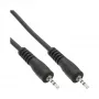 Cabo de áudio InLine 2,5 mm ficha/ficha estéreo 0,5 m